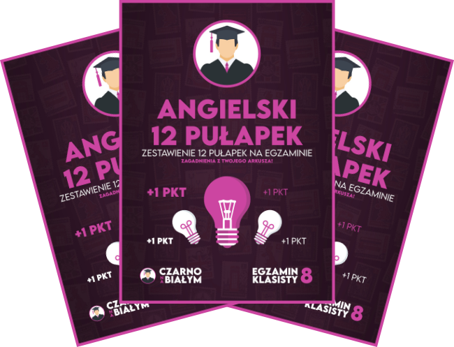 eBook 12 pułapek - Egzamin Ósmoklasisty - Angielski - Czarno na Białym